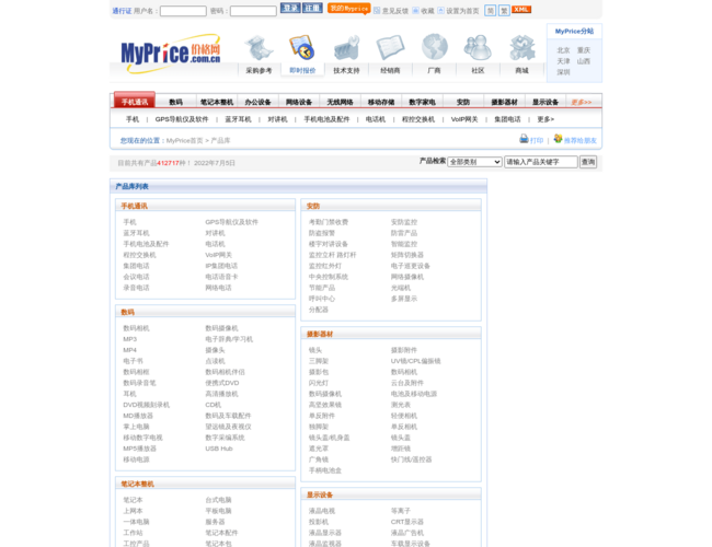 MyPrice产品库