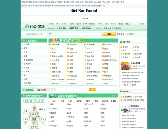 39健康网症状查询