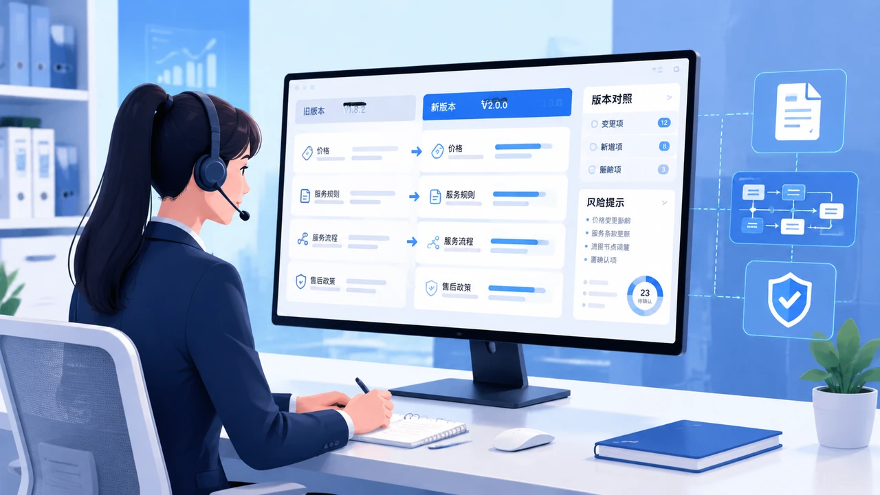 客服知识更新频繁时，AI回答为什么会落后：建立变更同步机制的四步法