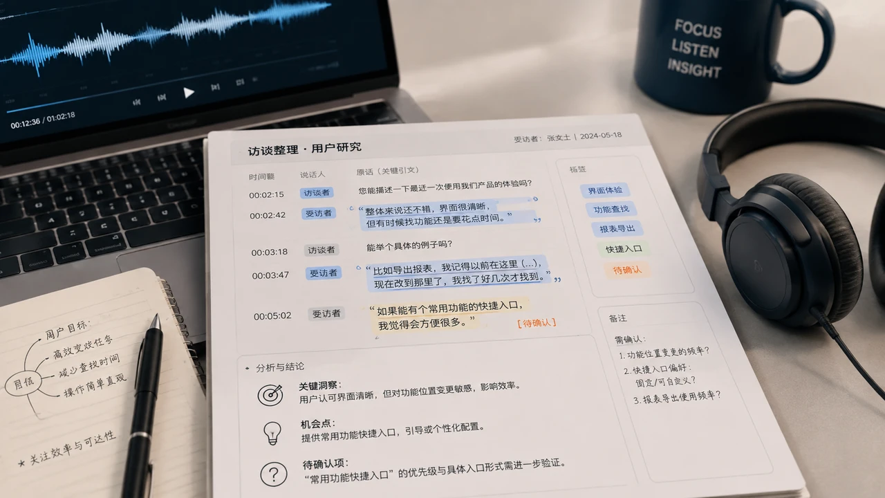 从一段录音到可执行任务:AI整理访谈的校对方法 1787067489-wf_img6a847c617d9243.99728243.webp
