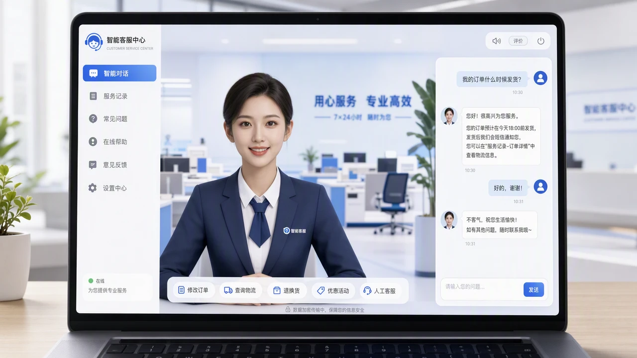 AI驱动的数字人客服升级：适用场景、转人工阈值与部署成本